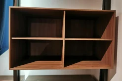 Naver Collection Kleiderschränke|Kleiderschrank Refugium Nussbaum Dunkel Oberfläche Alu Bronze mit Hängekommode