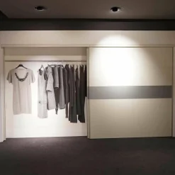 Interlübke Kleiderschränke|Kleiderschrank Schiebetürensystem Sipario Lack Kristallweiß