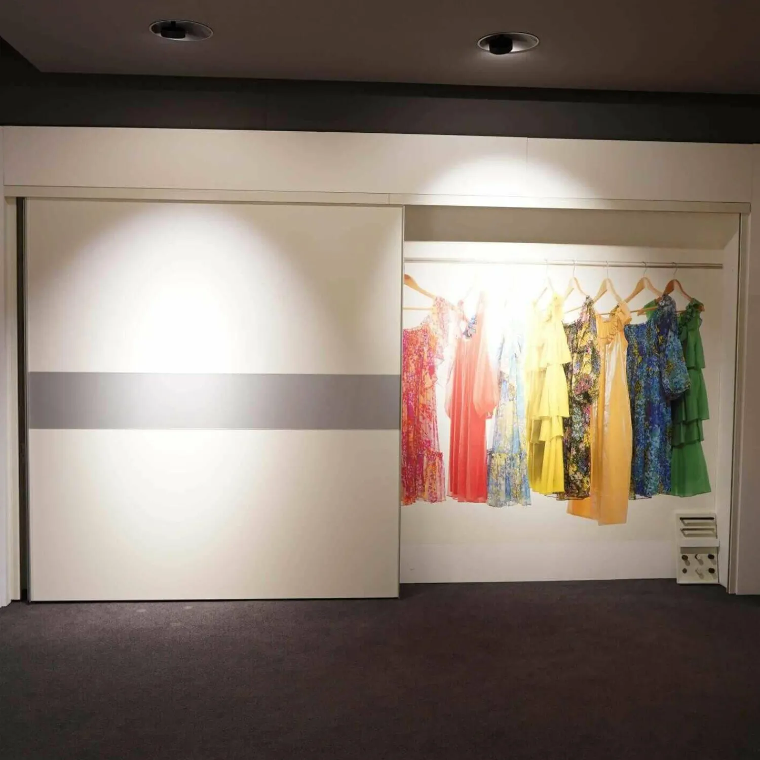 Interlübke Kleiderschränke|Kleiderschrank Schiebetürensystem Sipario Lack Kristallweiß