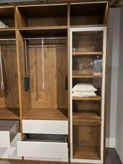 Rietberger Möbelwerke Kleiderschränke|Kleiderschrank Silea Korpus Asteiche Bourbon Furniert Front Und Rahmen Brillantgrau Matt