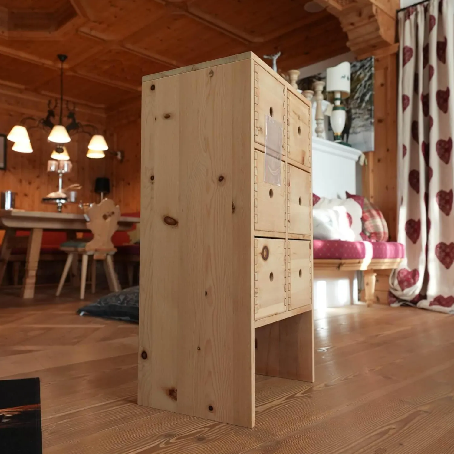 Sprenger Kommoden & Sideboards|Kommode 12-101-9 Zirbelkiefer Voll Massiv Mit 6 Schubladen