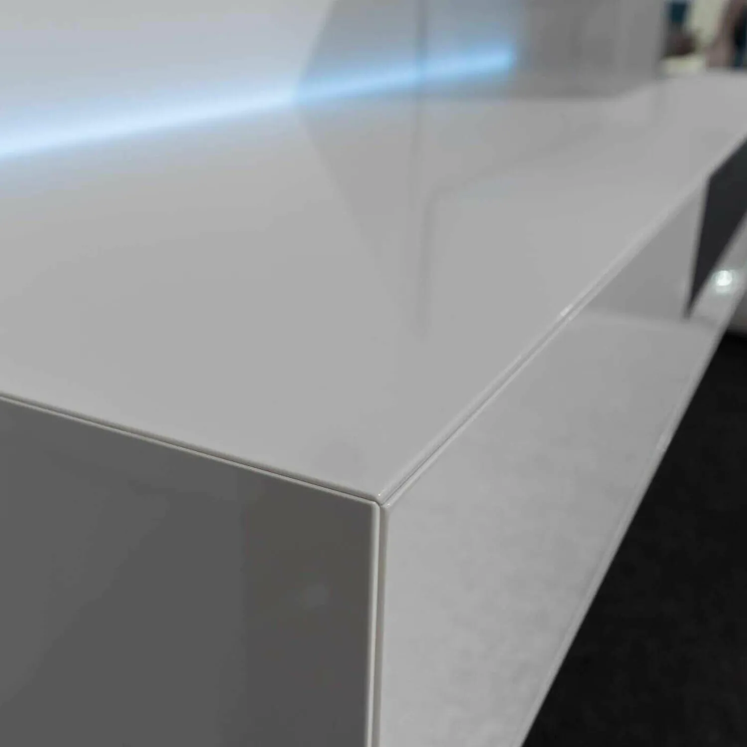 Piure Kommoden & Sideboards|Kommode Box Twin Schub Links Hängend H01 Hochglanz Weiß