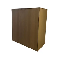 Interlübke Kommoden & Sideboards|Kommode Cube Fine Esche Quarz Korpus Mattlack M81 Bahia Matt Grün Griff Leder Schwarz Mit Keder