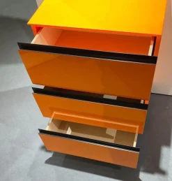 Sudbrock Kommoden & Sideboards|Kommode Cubo RAL 2007 Lack Hochglanz Orange