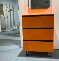 Sudbrock Kommoden & Sideboards|Kommode Cubo RAL 2007 Lack Hochglanz Orange