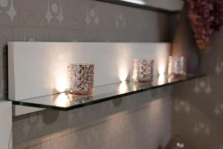 Hülsta Kommoden & Sideboards|Kommode Fena Lack Pure White Weiß Mit Wandboard Glas Und Beleuchtung