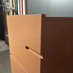 Morassutti Vitrinen & Highboards|Kommode Lack Matt Mattone M043 Rot Orange