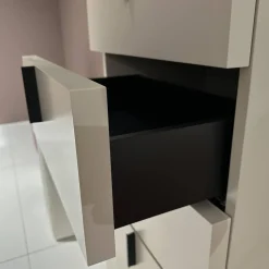 Kettnaker Kommoden & Sideboards|Kommode Mio Lack Elfenbein Beige Matt Zarge Lack Schwarz