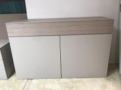 Hülsta Kommoden & Sideboards|Kommode Multi Lack Kaschmir Absetzungen Eiche Kaschmir Push To Open Beschlag