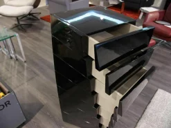 Porada Kommoden & Sideboards|Kommode Piroette Lack Schwarz Hochglanz