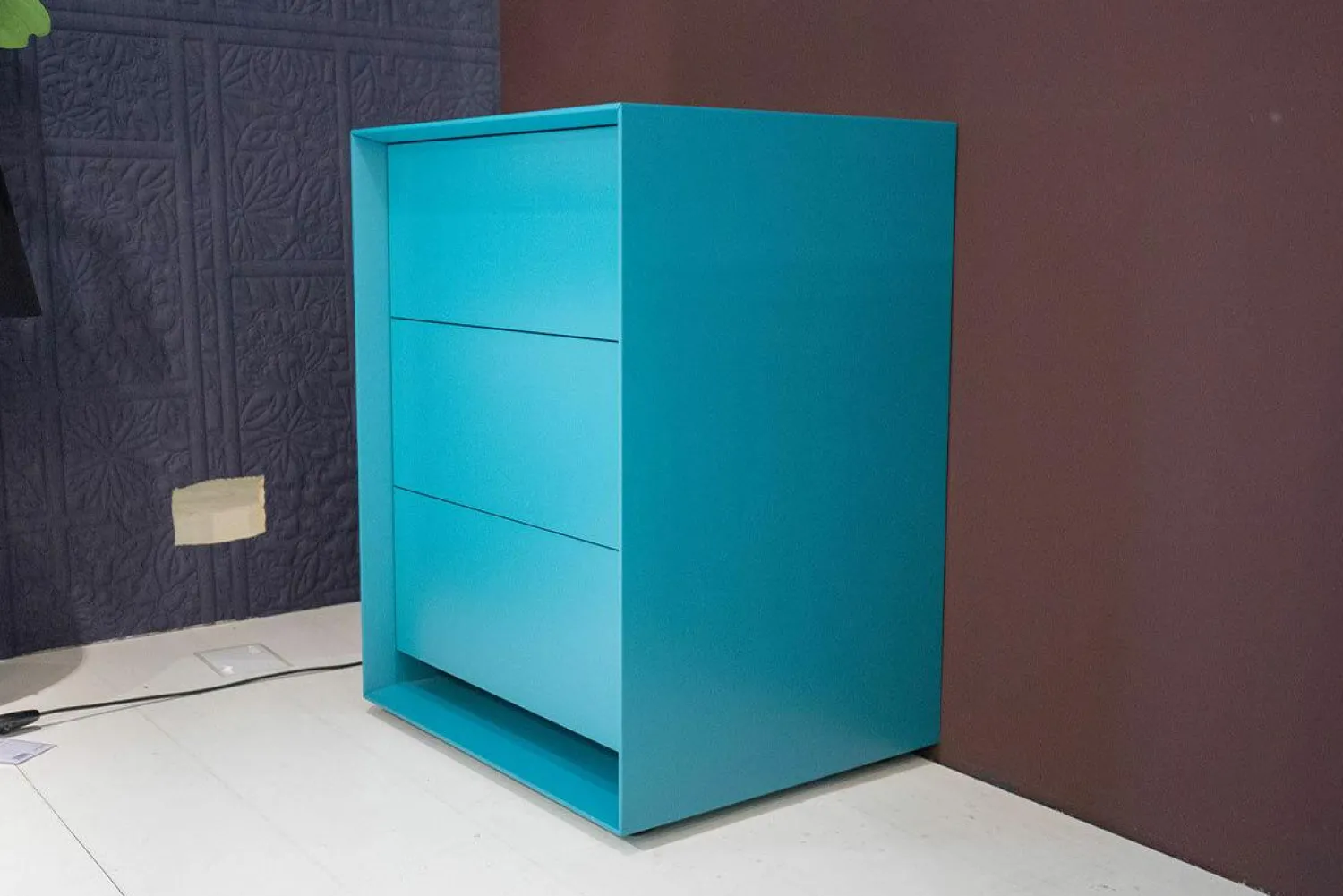 Möller Design Kommoden & Sideboards|Kommode Rag Box K60 Lack Matt 333 Petrol Blau Mit 3 Schubladen