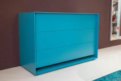 Möller Design Kommoden & Sideboards|Kommode Rag Box K120 Lack Matt 333 Petrol Blau Mit 3 Schubladen