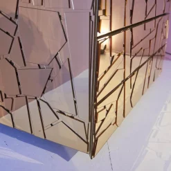 Edra Kommoden & Sideboards|Kommode Scrigno Gold Verspiegeltes Plexiglas