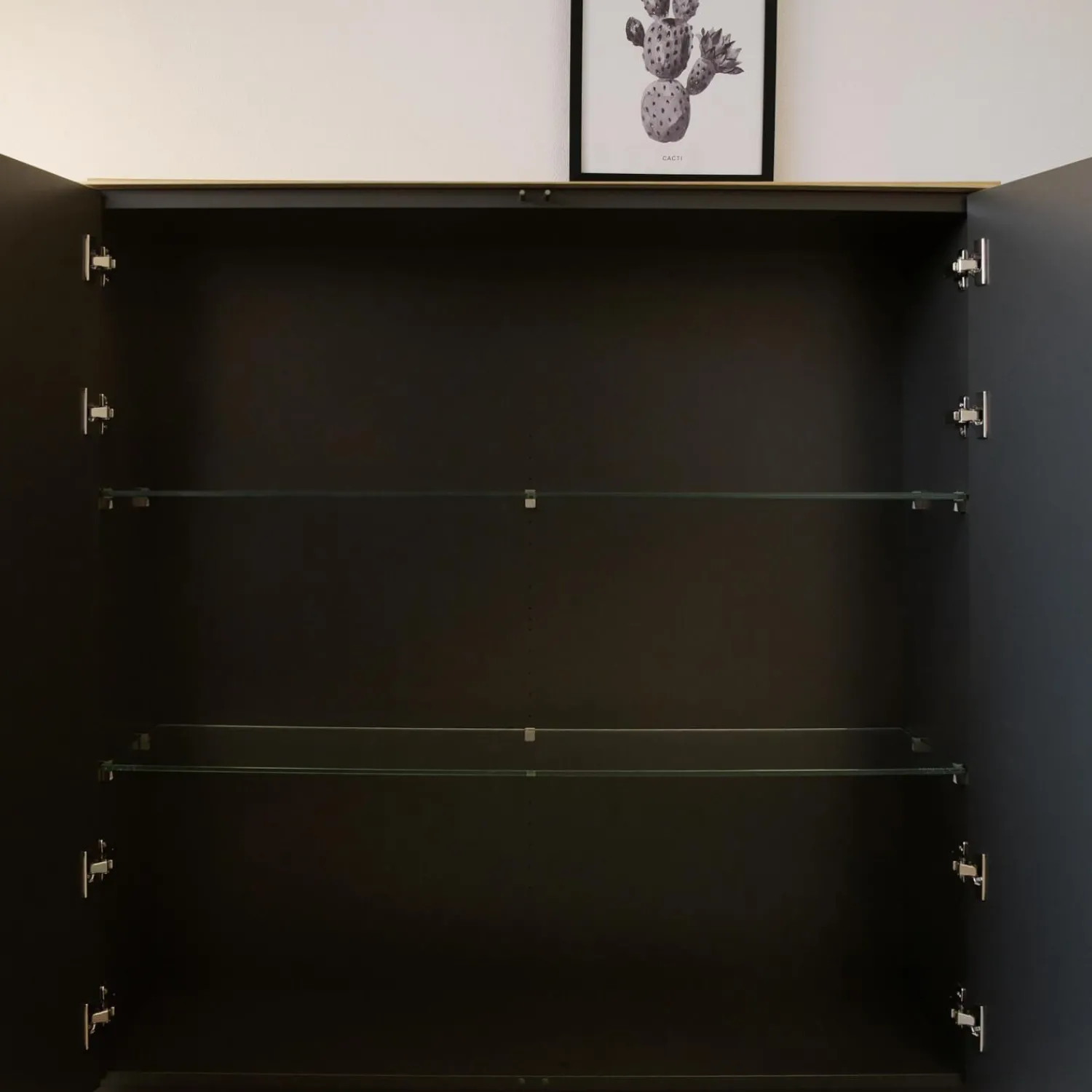 Kettnaker Kommoden & Sideboards|Kommode Soma Innenkorpus Lack Matt Graphit Eiche Furnier Hell