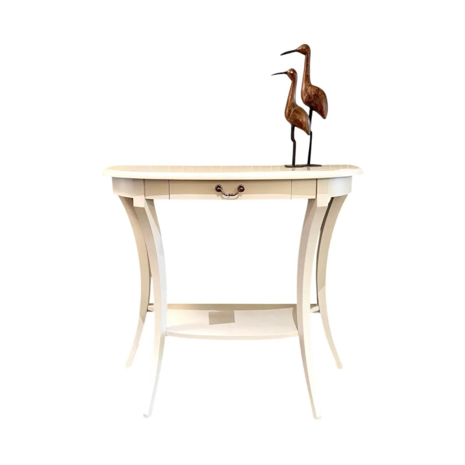 Selva Konsolen|Konsole 4800 A Halbrund Altweiß Patiniert