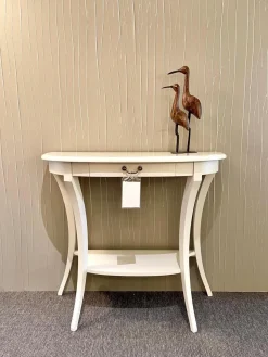 Selva Konsolen|Konsole 4800 A Halbrund Altweiß Patiniert