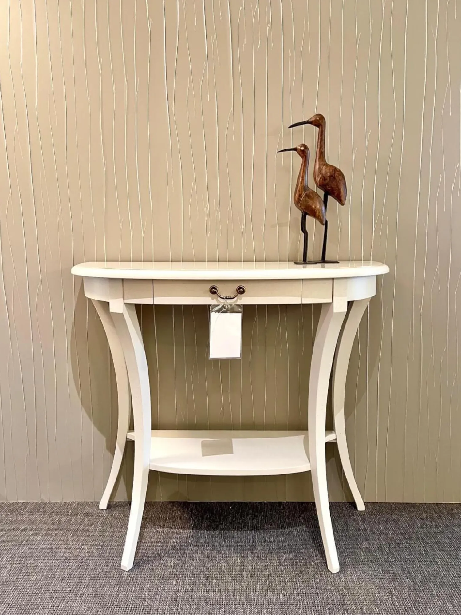 Selva Konsolen|Konsole 4800 A Halbrund Altweiß Patiniert