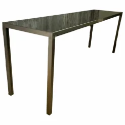 Baxter Konsolen|Konsole Cassandra Farbe Silber Platte Glänzend Struktur Metall