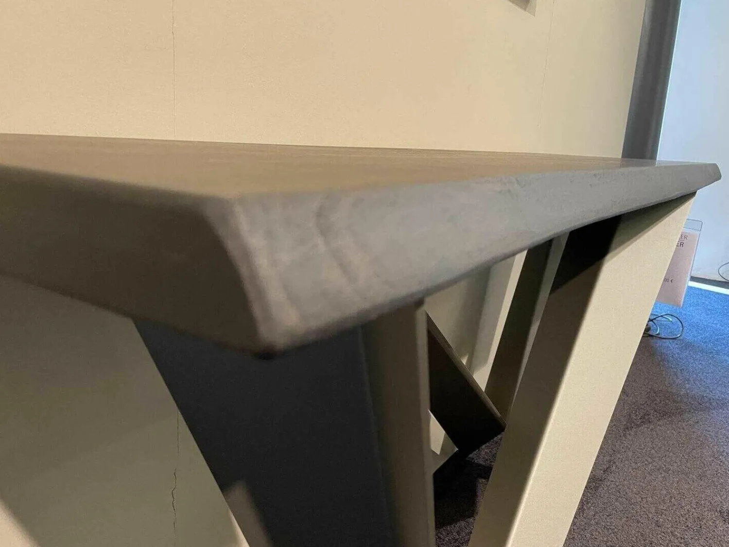 Cattelan Italia Konsolen|Konsole Westin Top RB Verbrannte Eiche Gestell GFM11 Titan Gaufriert