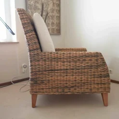 Smania Relaxsessel|Korbsessel Dolce Stoff Weiß