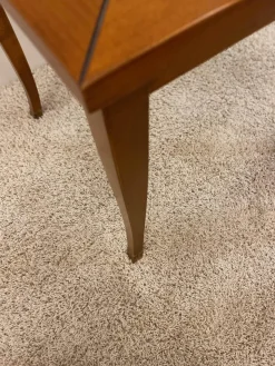 Selva Couchtische|Lampentisch 3183 MM Platte Glas Gestell Französischer Kirschbaum Handgewachst Und Handpoliert