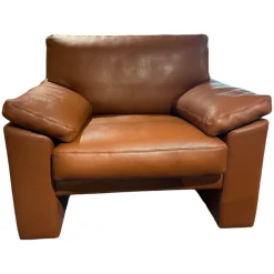 Erpo Loungesessel|Ledersessel 05550004 Leder N Tabac Nature 850 Braun Gestell Hartholz Buche Gedübelt Und Verleimt