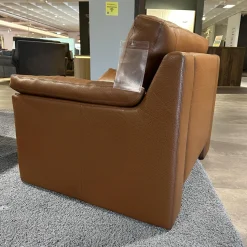 Erpo Loungesessel|Ledersessel 05550004 Leder N Tabac Nature 850 Braun Gestell Hartholz Buche Gedübelt Und Verleimt
