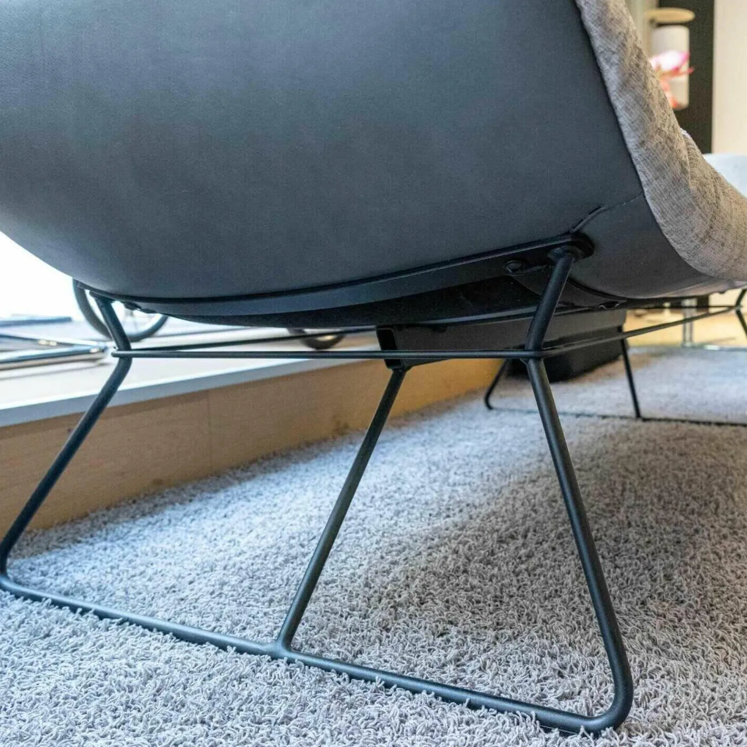 Freifrau 2-Sitzer-Sofas|Leya Sofa Innen Stoff Dedar Shimmer Souris Außen Leder Sahara