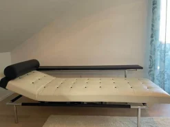 IP Design Daybeds & Recamieren|Liege Campus De Luxe Leder Dunkelbraun Creme