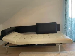 IP Design Daybeds & Recamieren|Liege Campus De Luxe Leder Dunkelbraun Creme