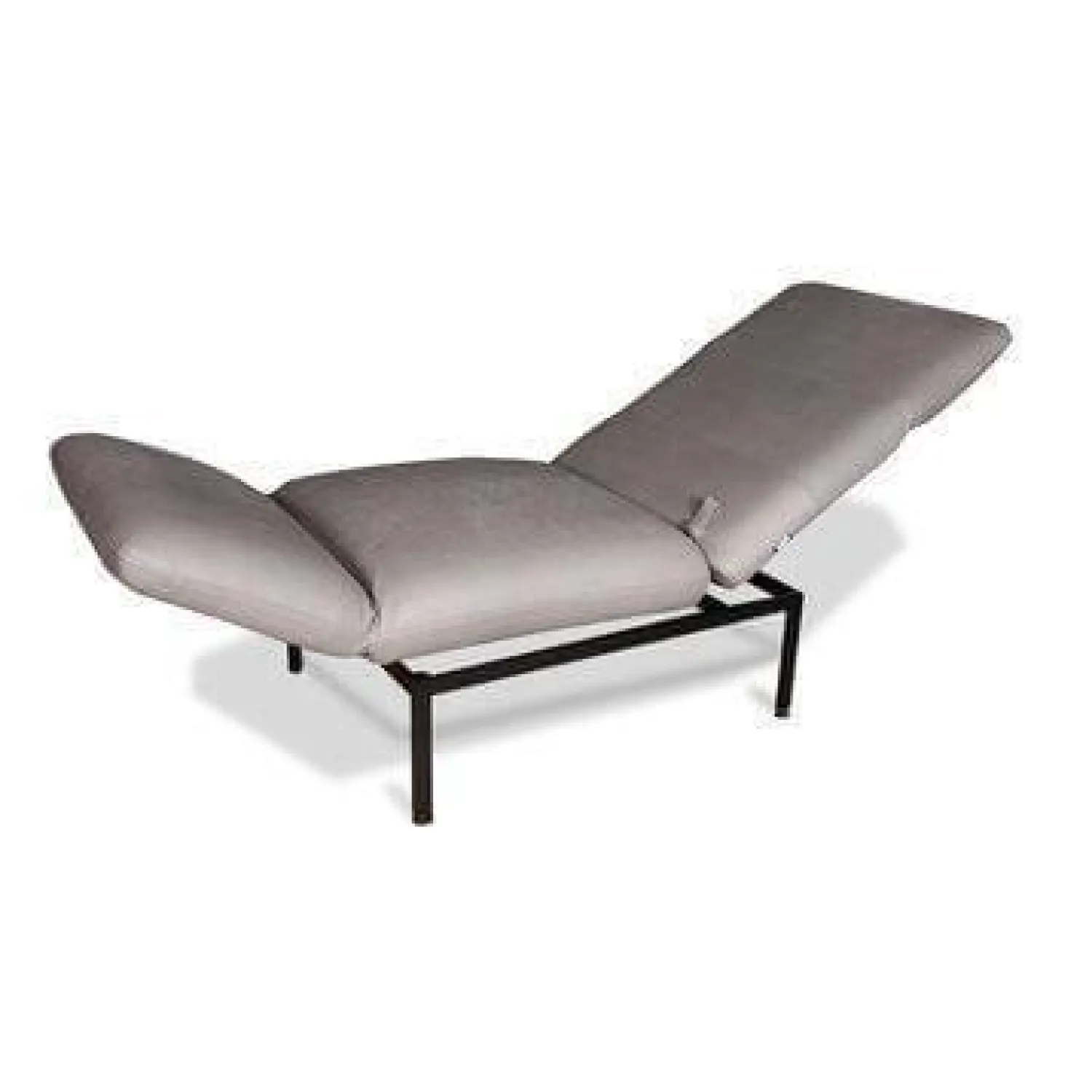 Brühl Relaxsessel|Liege 1LS Roro Small Anilinleder Taron Gestell Metall Schwarz Pulverbeschichtet