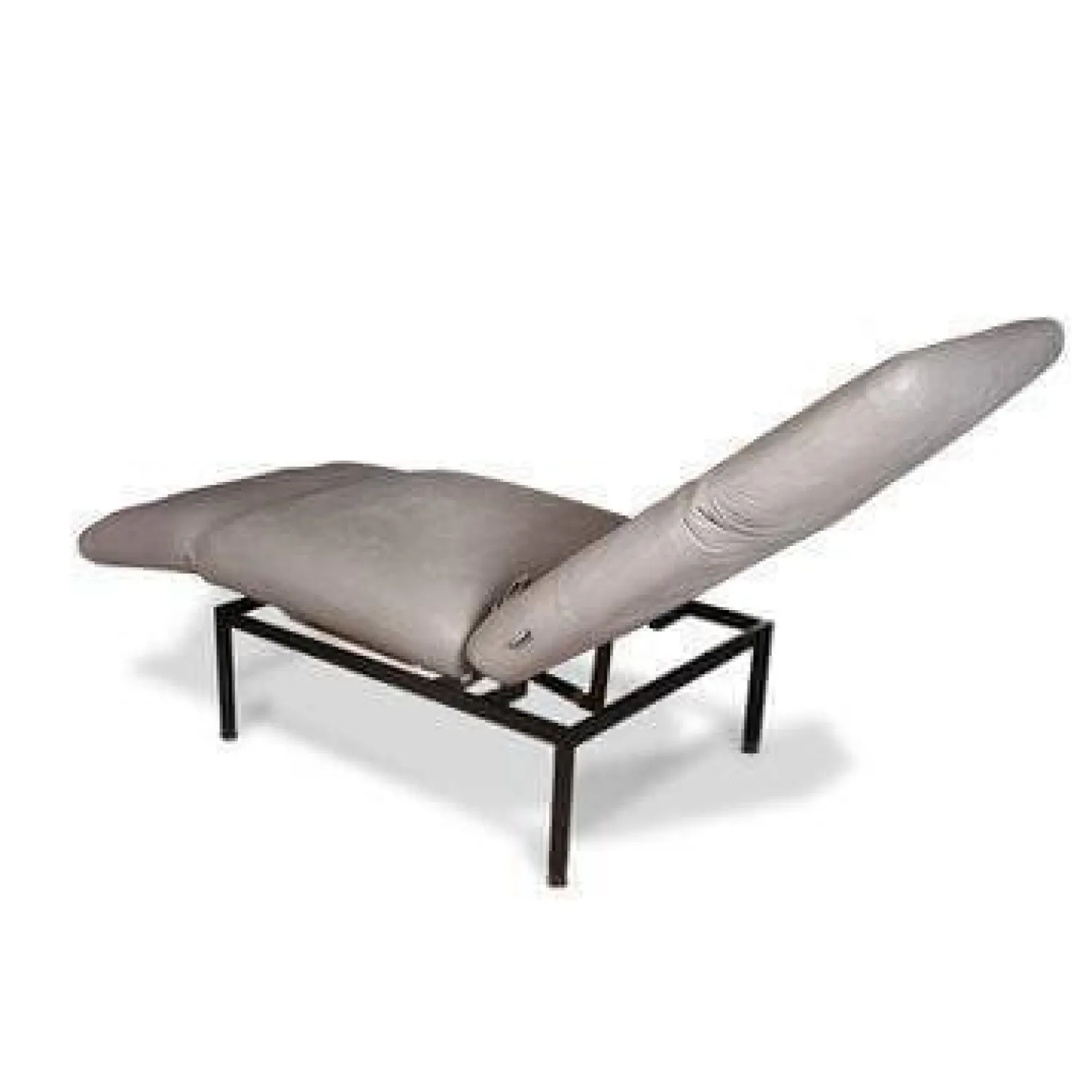 Brühl Relaxsessel|Liege 1LS Roro Small Anilinleder Taron Gestell Metall Schwarz Pulverbeschichtet