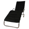 Knoll International Daybeds & Recamieren|Liege MR Collection 100 Anniversary Edition Bezug Velour Schwarz Gestell Chrom