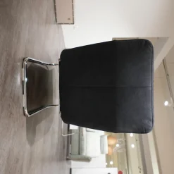 W. Schillig Loungesessel|Liege Wang 3 Textilbezug Dunkelblau Freischwingergestell Metall Mit Verstellbarer Liegefläche