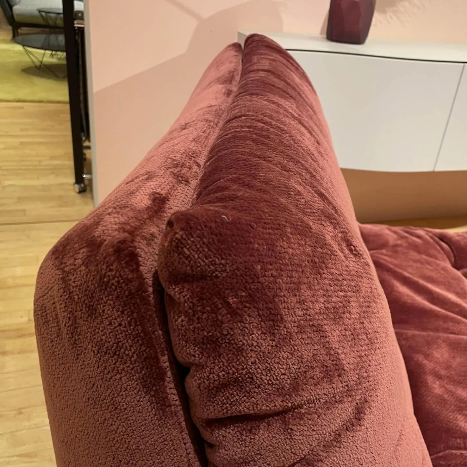 IP Design Daybeds & Recamieren|Longchair Soulmate Ohne Armlehnen Stoffbezug Phil 111 Rost Rot