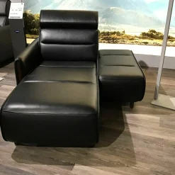 Stressless Relaxsessel|Longseat Sessel Emily Leder Noblesse 19 Schwarz