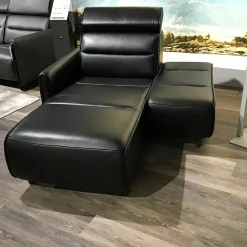 Stressless Relaxsessel|Longseat Sessel Emily Leder Noblesse 19 Schwarz