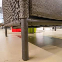 Cane Line Loungesessel|Lounge Sessel Encore Soft Rope Dark Grey Kissen Farbe Lava Grey
