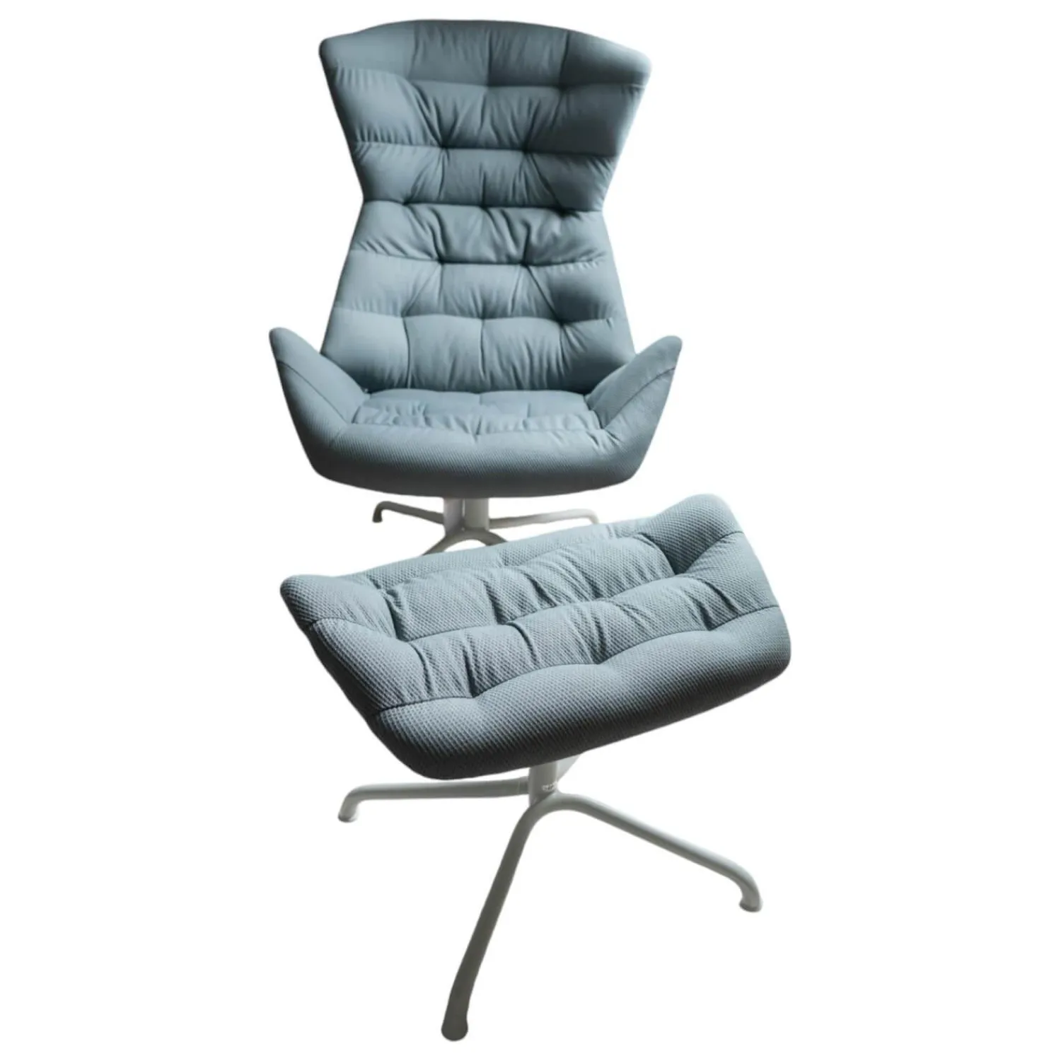 Thonet Relaxsessel|Lounge-Sessel 808 Mit Hocker Bezug Außen Nappaleder Bezug Innen Stoff Soul 158 Air