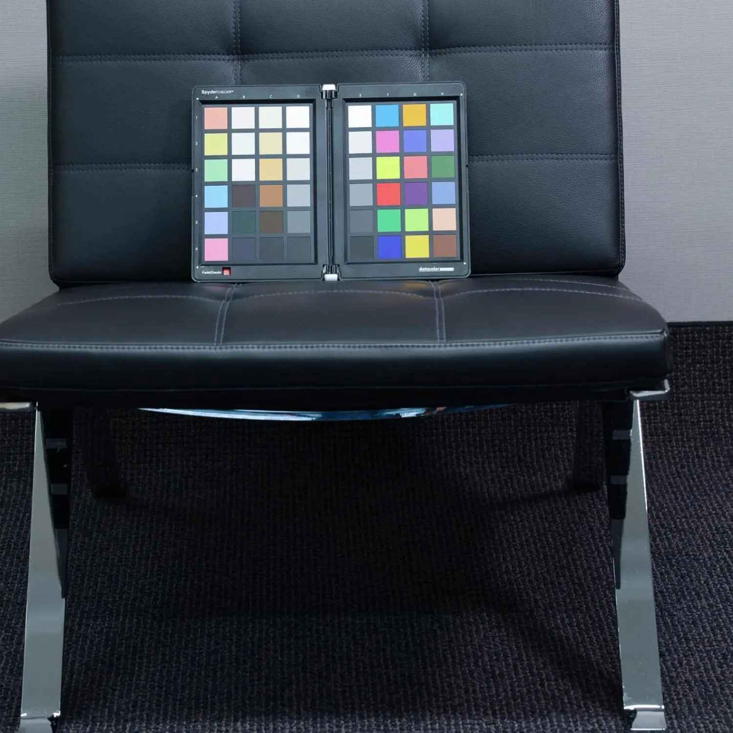 Girsberger Loungesessel|Loungesessel Leder Schwarz Gestell Chrom