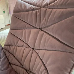 KFF Loungesessel|Loungesessel Nest Pure Stoff Seven 71 Lavendel Violett Schale Formflies Grau Gestell Rose Inklusive Hocker