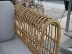 Cane Line Loungemöbel|Loungesessel Nest Stoff Natte Light Grey Gestell Faser Natural