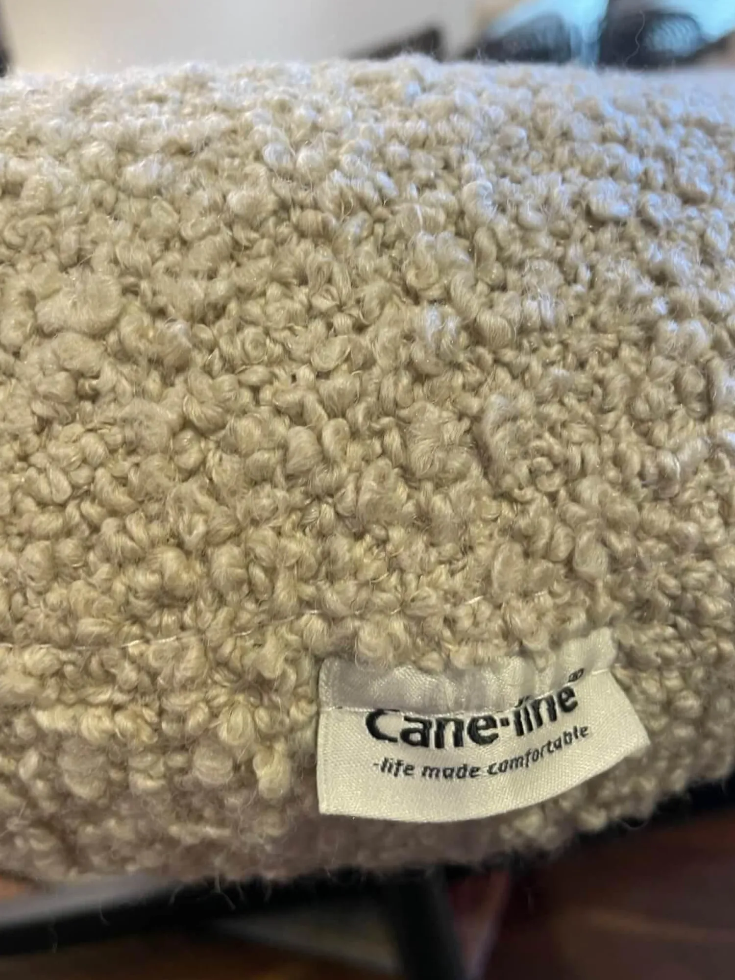 Cane Line Loungesessel|Loungesessel Pace Stoff White Fabric 1500 Weiß Gestell Aluminium Schwarz Lackiert