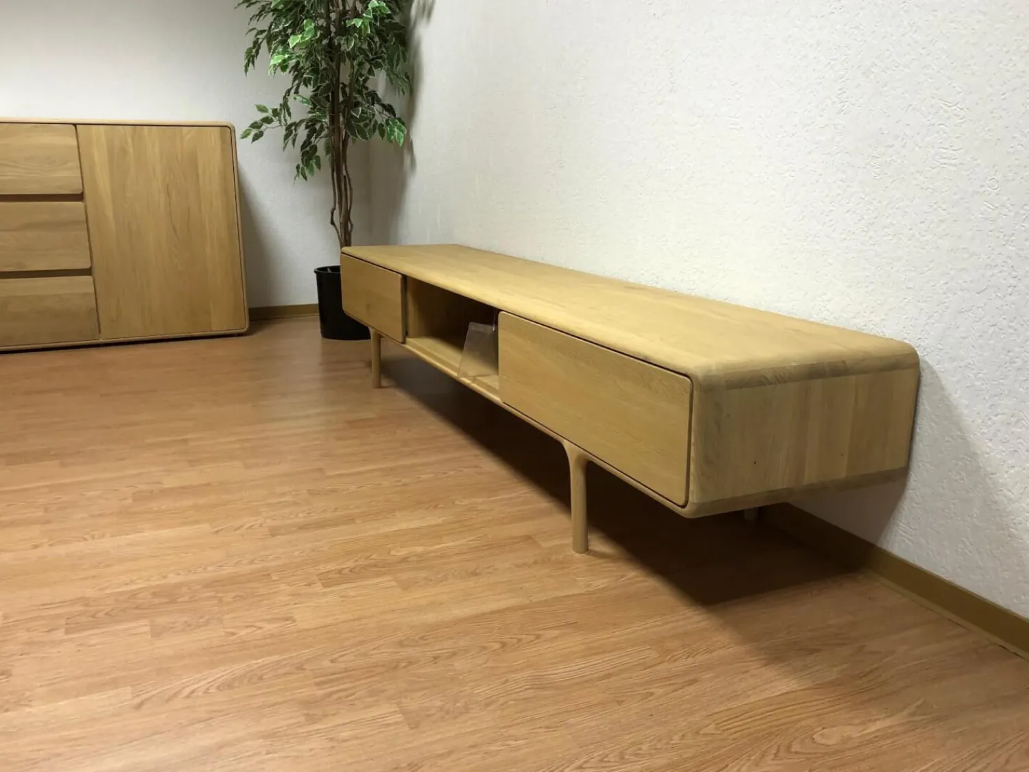 Gazzda Wohnwände & Tv-Lowboards|Lowboard Fawn Eiche Massiv Weiß Geölt