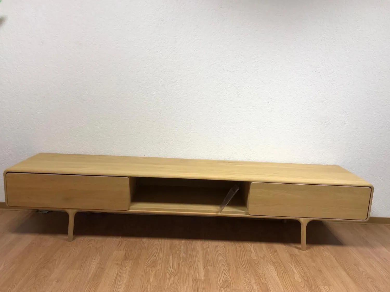 Gazzda Wohnwände & Tv-Lowboards|Lowboard Fawn Eiche Massiv Weiß Geölt