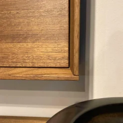 Team 7 Kommoden & Sideboards|Lowboard Lux Nussbaum Geölt Glas mit Hängeschrank