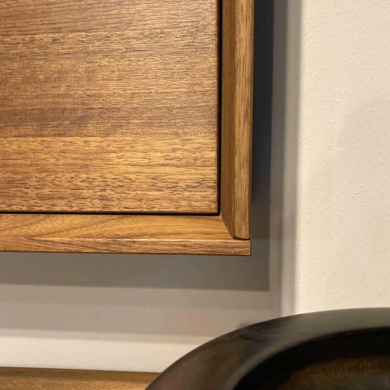 Team 7 Kommoden & Sideboards|Lowboard Lux Nussbaum Geölt Glas mit Hängeschrank