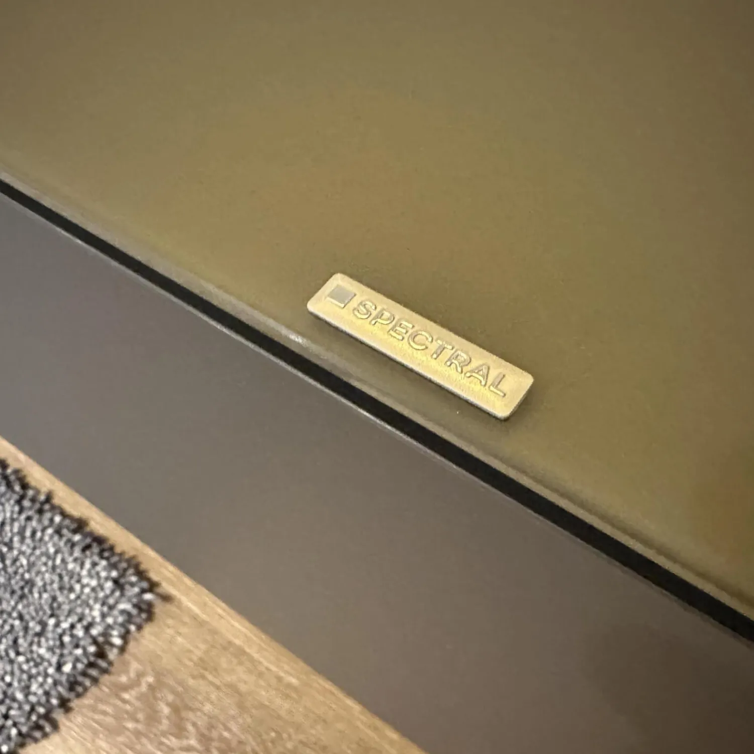 Spectral Smart Furniture Wohnwände & Tv-Lowboards|Lowboard Next Korpus Smart Lack Granite Grau Stofffront Grey Grau Mit Soundbar Und TV-Halterung