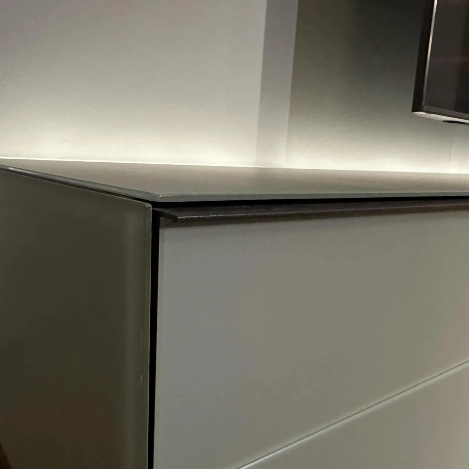 Spectral Smart Furniture Wohnwände & Tv-Lowboards|Lowboard Scala Lack Anthrazit Und Grau Metallgestell Schwarz Inklusive Beleuchtung