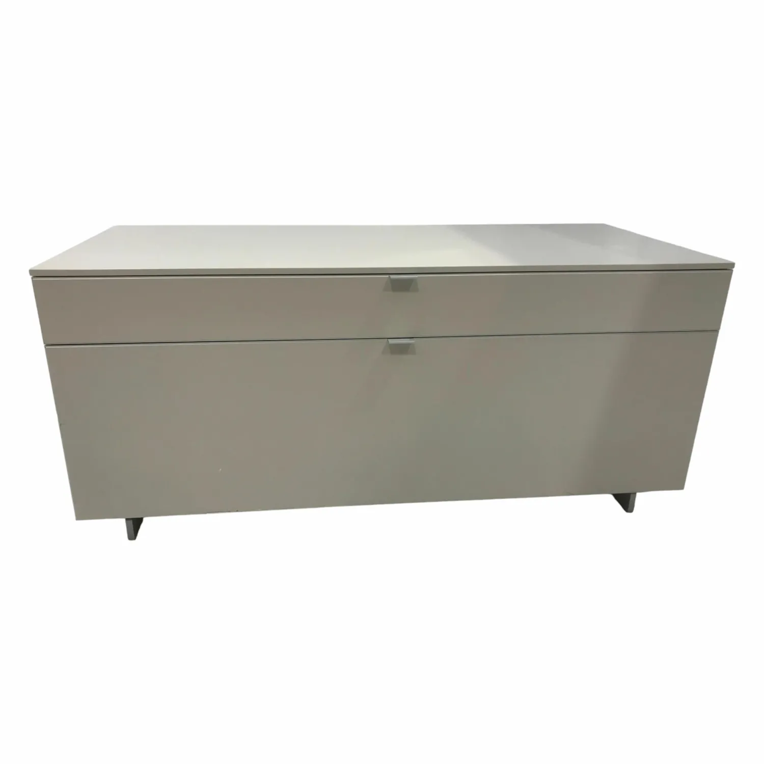 Piure Wohnwände & Tv-Lowboards|Kommoden & Sideboards|Lowboard Side Lack Matt P21 Mud Grau Beige Frontprofile Alu Chom Matt